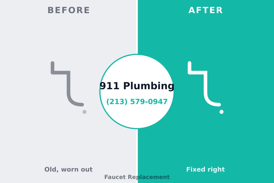 Before and after: plumbing repair Highland Heights, KY